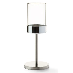 461-272BSS Mod Candlestick Base w/ Shade Support, 6 3/4 x 4", Brushed Stainless