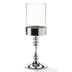 461-277PC Classic Candlestick Base w/ Shade Support, 9 3/8 x 3 5/8", Polished Chrome