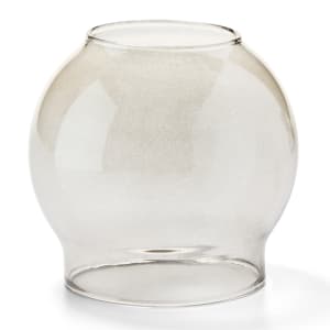 461-35S Fitter Globe for 3" Fitter Base, 3 3/8 x 3 1/8", Glass, Smoke Bubble