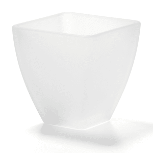 461-67SC Tealight / Votive Globe, Mini Pyramid, Satin Crystal Glass, 3" X 3 in, No Base