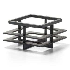 461-SWRQD39 Low Craftsman Frame w/ Prairie Style Design, 3 1/2" x 3 1/2" x 2", Black Powder