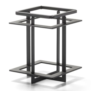 461-WRQD39 Craftsman Frame for Quad Votive - 3 1/2" x 4 1/2", Wrought Iron