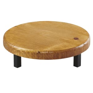 151-22050399 12" Round Madera Riser - 3"H, Reclaimed Wood