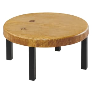 151-22050699 12" Round Madera Riser - 6"H, Reclaimed Wood