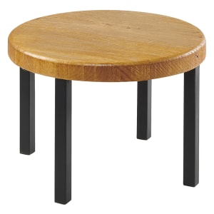 151-22050999 12" Round Madera Riser - 9"H, Reclaimed Wood