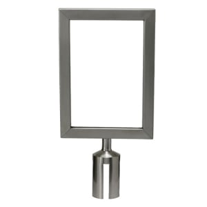 080-CGSF12S Sign Frame for CGS-38S Stanchion, Stainless Steel