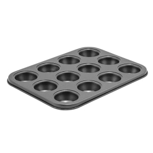 Winco HMF-24S 7 oz Glazed, Aluminized-Steel Muffin Pans