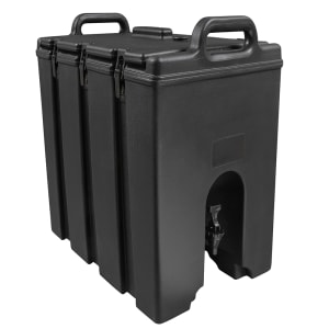 Cambro 500LCD110 Camtainers 4.75 Gallon Black Insulated Beverage Dispenser