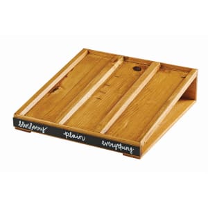 151-2206299 Write On Bagel Holder Base - 15"W x 16"D, 4 1/4"H, Reclaimed Wood