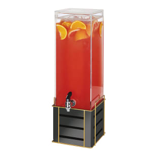 151-22090390 3 gal Beverage Dispenser w/ Ice Chamber - Plastic Container, Black Steel Base
