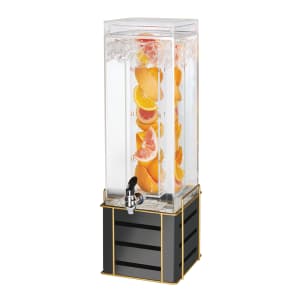 151-220903INF90 3 gal Beverage Dispenser w/ Infusion Chamber - Plastic Container, Black Steel Base