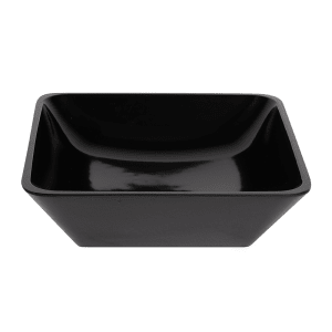 701-M10SQB 72 oz Square Melamine Serving Bowl, Black