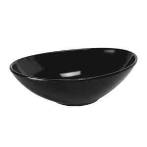 701-M127B 72 oz Oblong Melamine Serving Bowl, Black