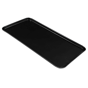 144-1224MT110 Rectangular Market Display Tray - 12 7/16" x 24" x 3/4", Black