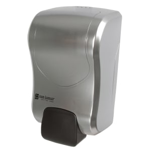 094-SF970SS 30 1/2 oz Wall Mount Manual Foam Hand Soap Dispenser - Plastic, Stainless