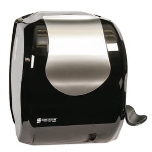 094-T970BKSS Wall Mount Paper Towel Dispenser w/ (1) Roll Capacity - Plastic, Black/Stainless