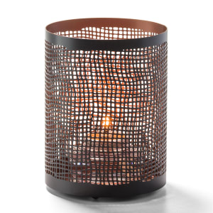 461-6317 Chantilly™ Votive Lamp for HD12, HD17, & HD26 - 3 1/8"D x 4"H, Black & Copper