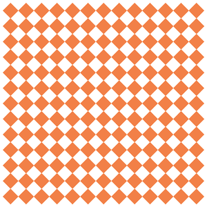 284-PORC1212W 12" Square Sandwich/Deli Wrap Paper - Paper, Orange & White Checker