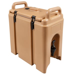 144-250LCD157 2 1/2 Camtainer® Insulated Beverage Dispenser, Coffee Beige