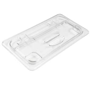 144-30CWL135 FlipLid Food Pan Cover - 1/3 Size, Hinged, Clear