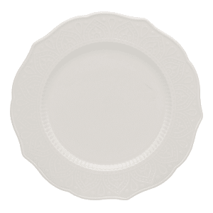 861-DHLA0004 7 1/2" Round Dahlia Side Plate - Bone China, White