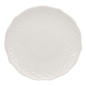 861-DHLA0005 6" Round Dahlia Bread & Butter Plate - Bone China, White