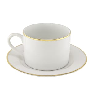 861-GL0009 6 oz Gold Line Cup & Saucer Set, Porcelain