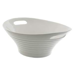 861-OSLO16DEEPHNDLBW 15 3/4" Round Oslo Bowl - Porcelain, White