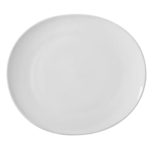 861-RVL0008 9" Oval Salad/Dessert Plate - Porcelain, Royal White