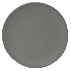 861-RPPLEGREYSLD 8" Round Matte Wave Salad/Dessert Plate - Ceramic, Gray