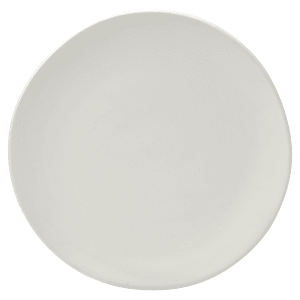 861-RPPLEWHTCHRGR 12 3/4" Round Matte Wave Charger Plate - Ceramic, White