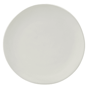 861-RPPLEWHTDIN 10 3/4" Round Matte Wave Dinner Plate - Ceramic, White