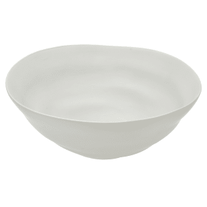 861-RPPLEWHTSRVBWL 80 oz Round Matte Wave Serving Bowl - Ceramic, White
