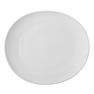 861-RVL0005 7" x 6 1/8" Oval Bread & Butter Plate - Porcelain Royal White