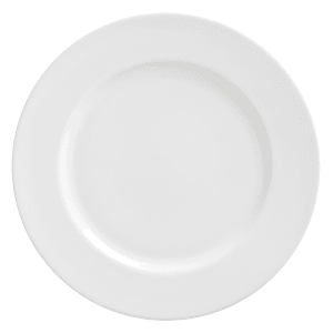 861-RW0004 8" Round Salad/Dessert Plate - Porcelain, Royal White