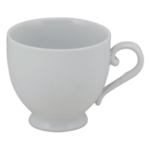 Churchill WHBALT81 8 oz Bamboo Tea Cup - Ceramic, White