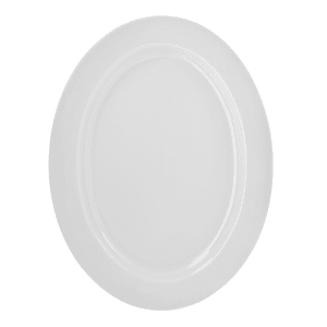 861-RW0022 14 3/8" x 11" Oval Platter - Porcelain, Royal White