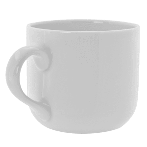 861-RW0029 13 oz Royal White Latte Mug, Porcelain