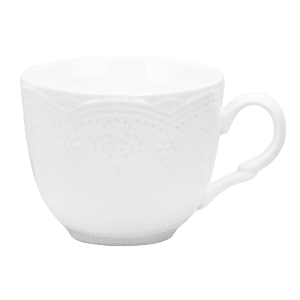 861-VTNA0009C 8 oz Valentina Cup - Bone China, White