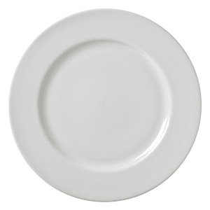 861-ZW1 10 1/2" Round Z Ware White Dinner Plate - Porcelain, White