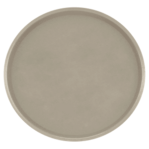 144-1550104 16" Round Serving Camtray - Low-Profile, Fiberglass, Desert Tan
