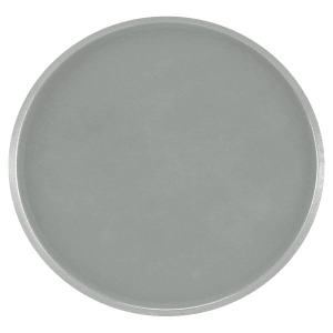 144-1550107 16" Round Serving Camtray - Low-Profile, Fiberglass, Pearl Gray