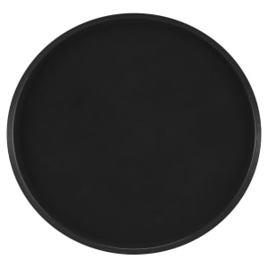 144-1550110 16" Round Serving Camtray - Low-Profile, Fiberglass, Black