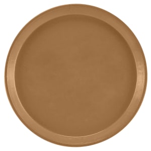 144-900508 9" Round Serving Camtray - Fiberglass, Suede Brown