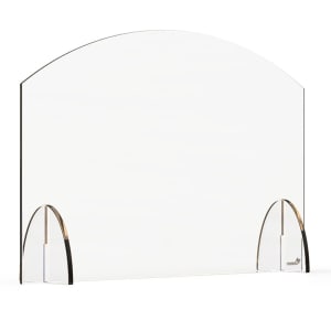 209-AG001 Freestanding Safety Shield - 24"L x 15 1/2"H, Acrylic, Clear