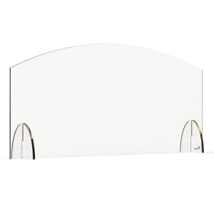 209-AG003 Freestanding Safety Shield - 36"L x 15 1/2"H, Acrylic, Clear