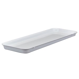 144-6302MT148 Rectangular Display Market Pan - 6 9/16" x 30" x 2", White