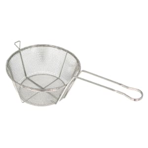 080-FBRS11 10 1/2" Round Fryer Basket, Nickel Plated