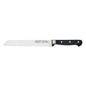 080-KFP82 8-in Bread Knife, 1-Piece Full Tang, Forged Carbon Steel, POM Handle