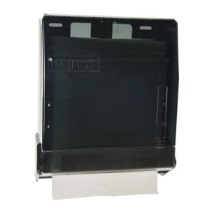 080-TD300 Surface Mount Paper Towel Dispenser for M Fold & C Fold - Plastic, Black